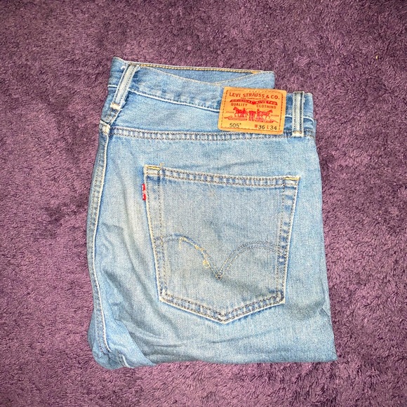 Levi Blue Jeans Size W36 L34 - Picture 2 of 2